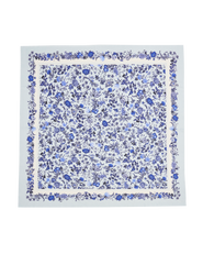 Fable England Ditsy Blue Folk Square Scarf