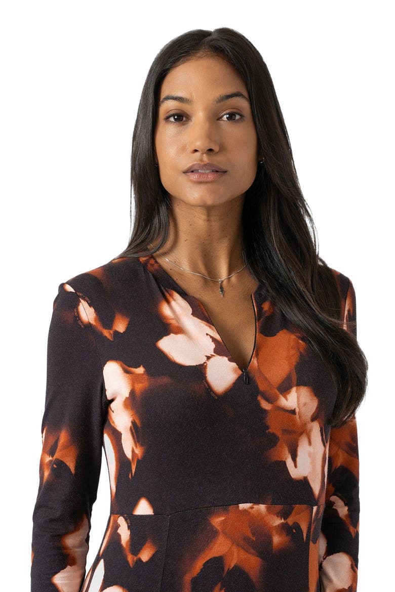 Macie Zip Up Dress, Alternate, color, orange