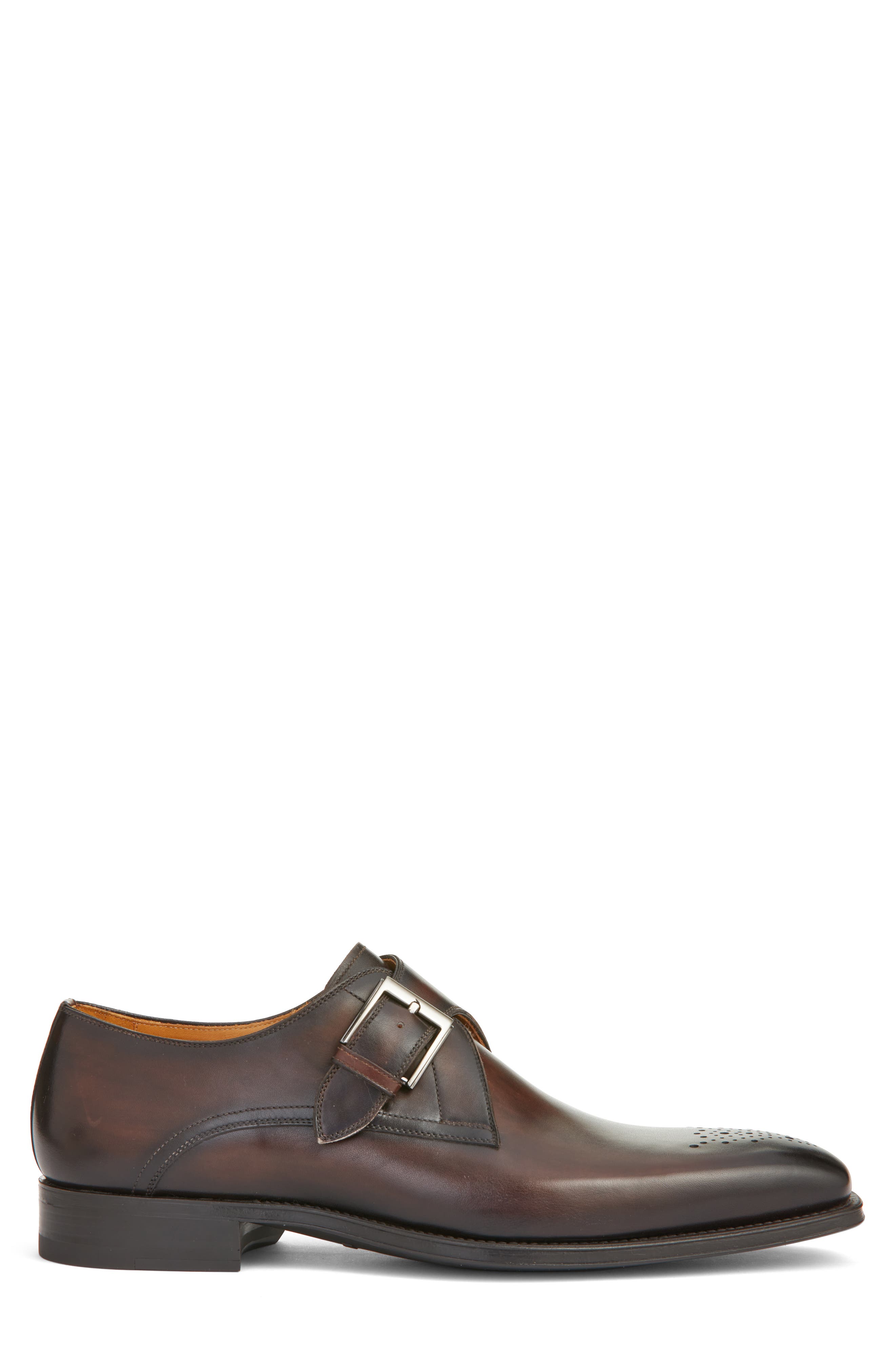 Magnanni Marco II Perforated Toe Monk Shoe, Alternate, color, 