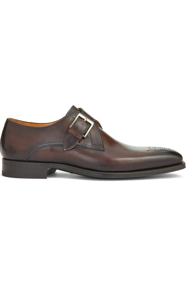 Magnanni Marco II Perforated Toe Monk Shoe, Alternate, color,