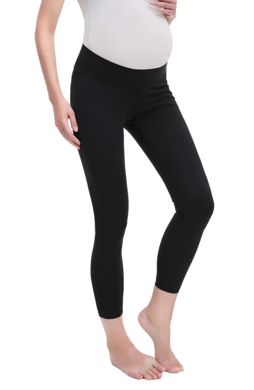 Kimi and Kai Nikki Maternity Ankle Leggings in Black 