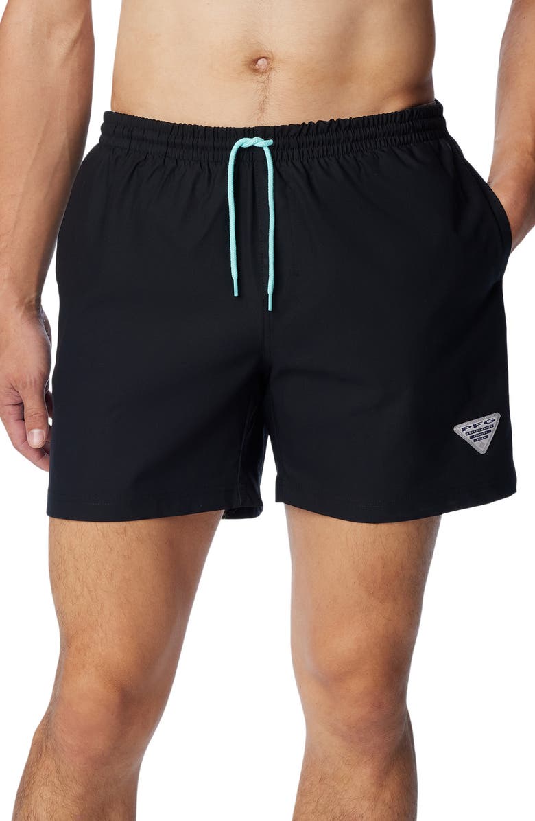 Columbia PFG Rambler<sup>™</sup> Performance Water Shorts, Main, color, Black