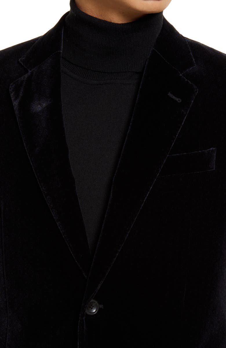 Emporio Armani G-Line Velvet Sport Coat, Alternate, color,