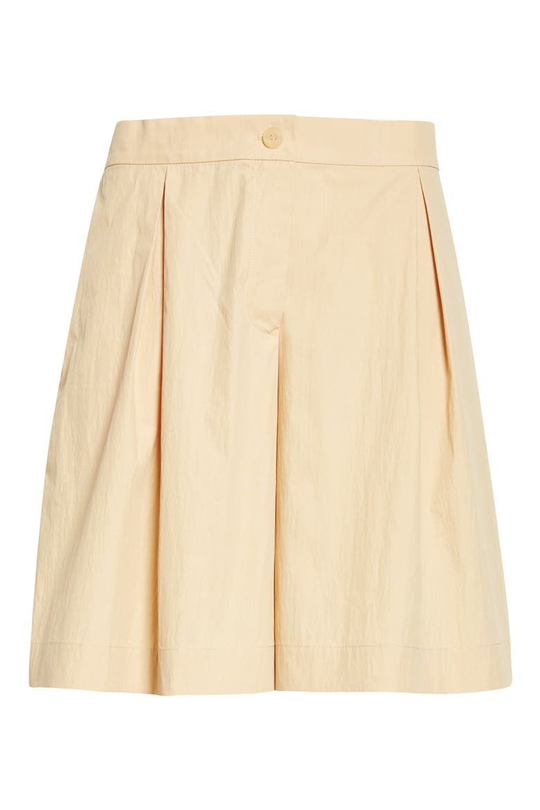 Jane Pleated Wide Leg Shorts, Alternate, color, HALO YELLOW