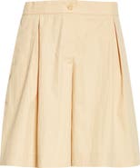 Lafayette 148 New York Jane Pleated Wide Leg Shorts