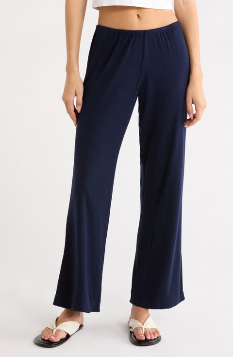 The Baby Rib Scallop Pants