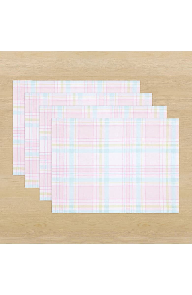 Solino Home Linen Placemats - Palm Beach Plaid, 14" x 19", Main, color, Palm Beach Plaid