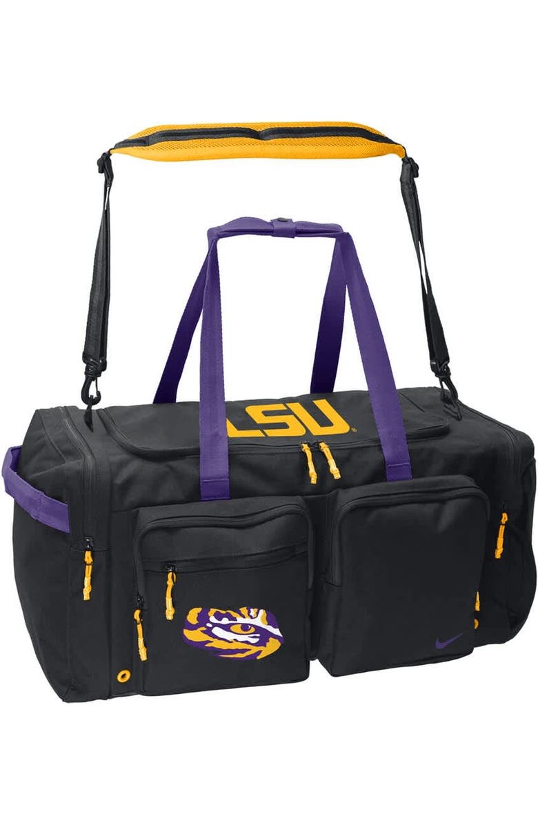 Nike LSU Tigers Utility Power Duffel Bag, Main, color,