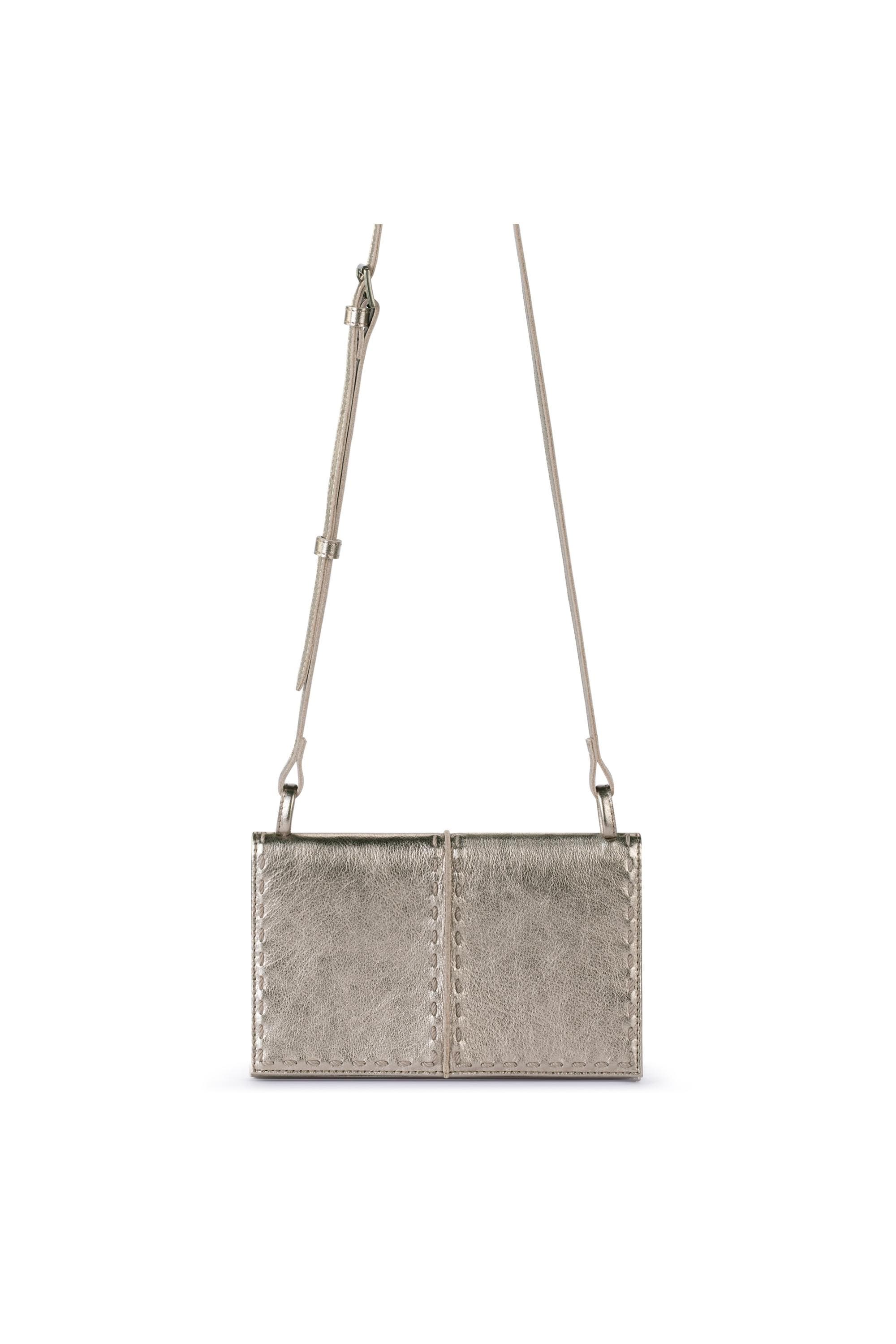 The Sak Los Feliz Leather Phone Wallet, Alternate, color, Pyrite