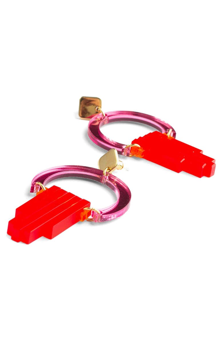 Toolally Art Deco Chandeliers - Pink Mirror, Alternate, color, Pink Mirror