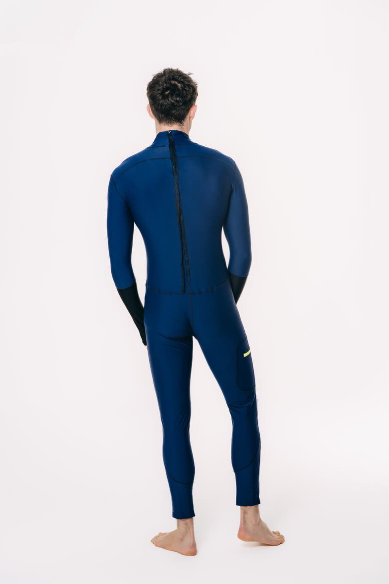 Men's Full-Body One-Piece Swimsuit - UPF 50+, Alternate, color, Classic Navy Blue