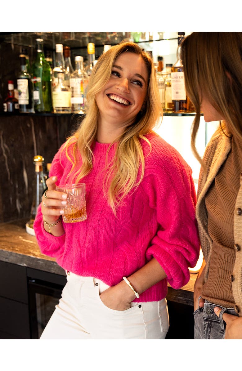 Carve Designs Eloise Wool Sweater, Main, color, Hot Pink