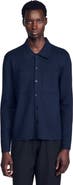 SANDRO Knitted shirt jacket