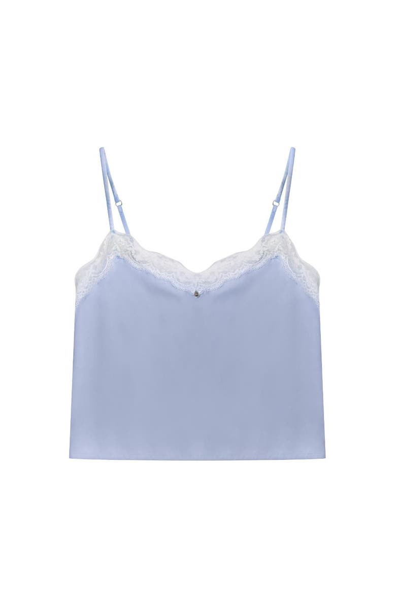 House Of Silk Golden Camisole Set, Alternate, color, Ice Blue