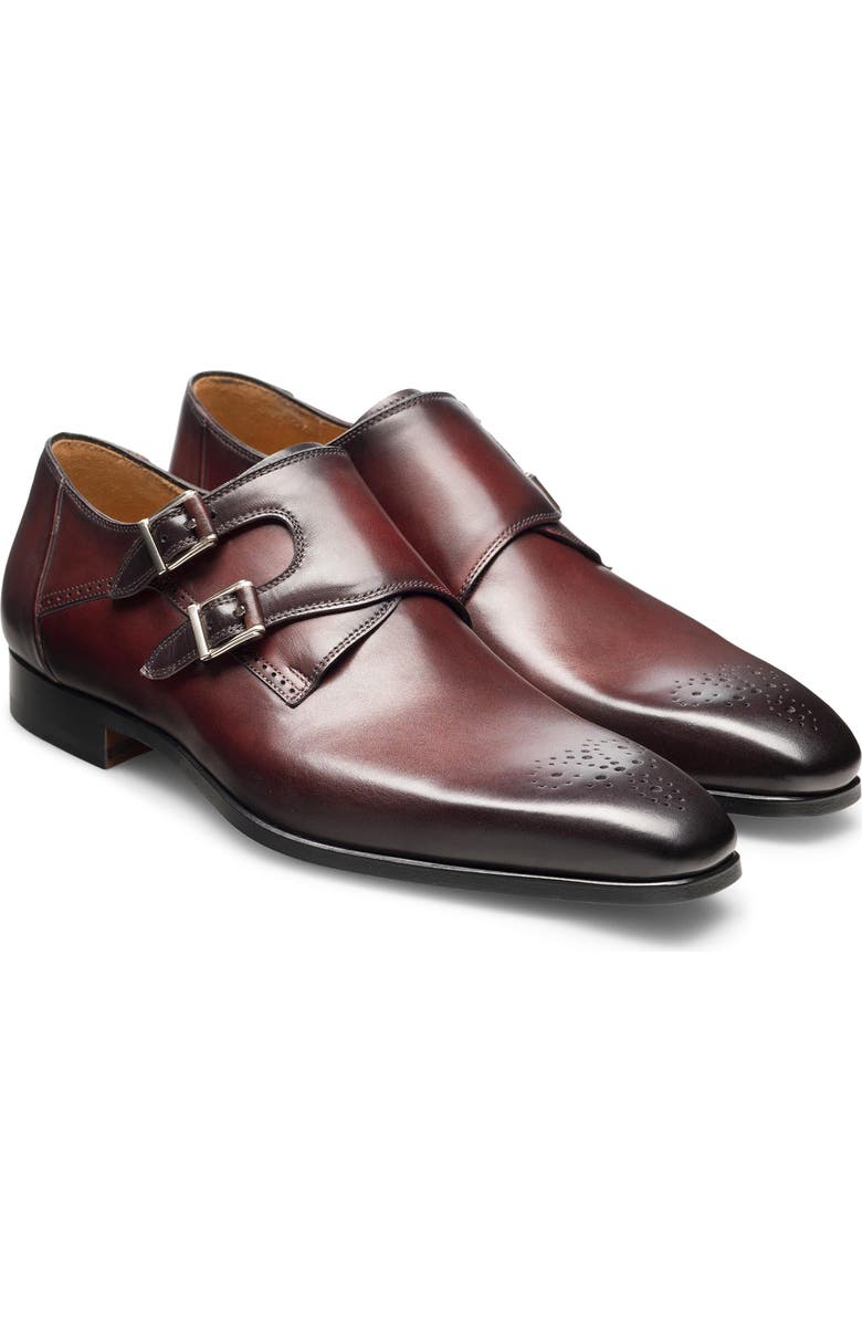 Magnanni Derek II Water Resistant Monk Shoe, Main, color,