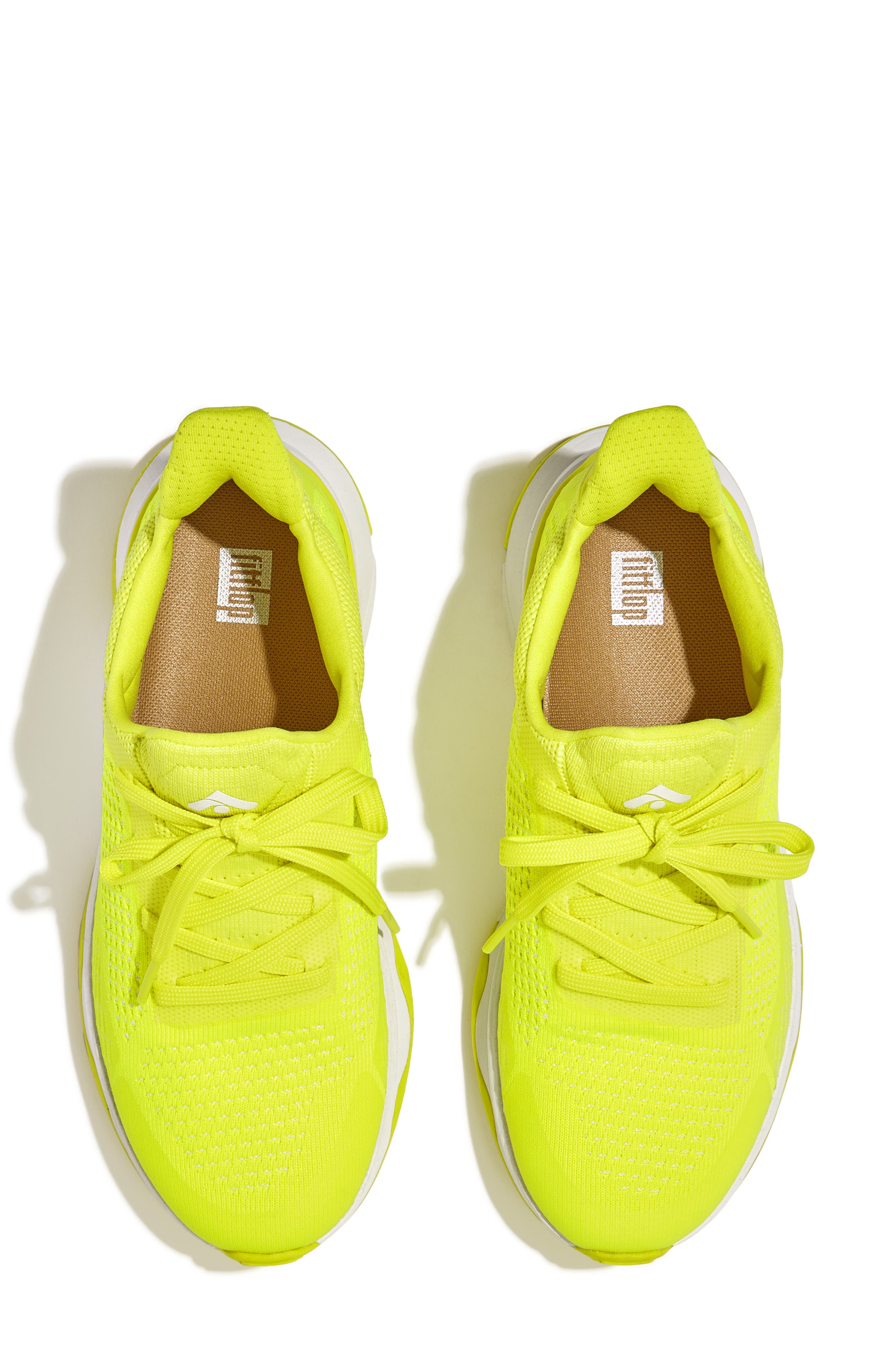 FitFlop Vitamin Knit Sport Sneaker, Alternate, color, Lime Juice