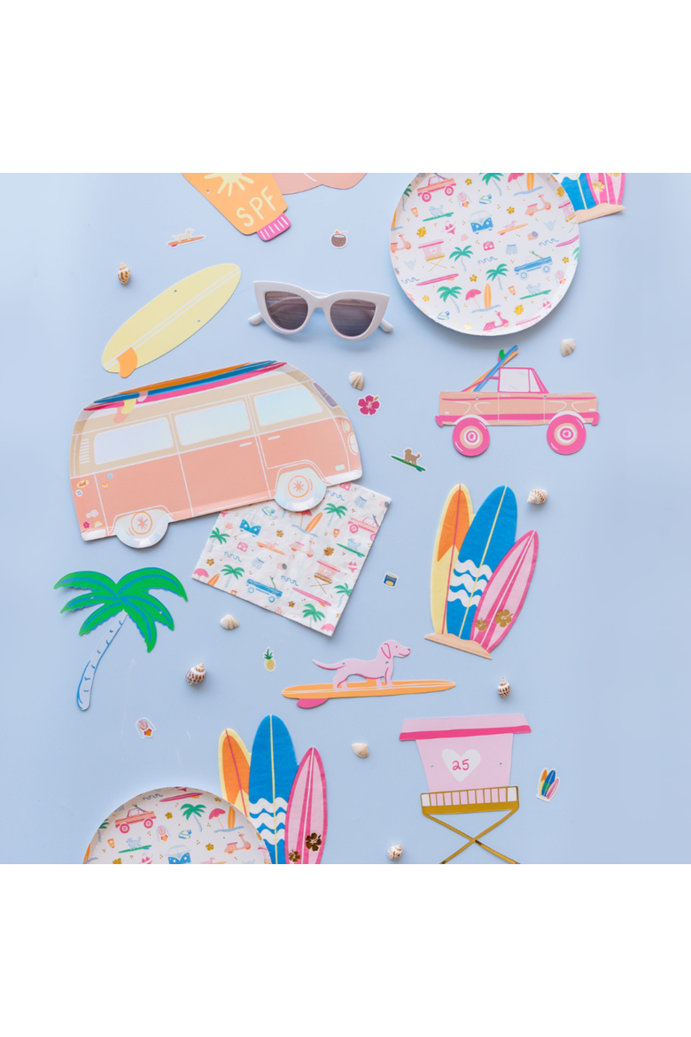 Surf's Up Guest Napkins, Alternate, color, Assorted Pre-Pack