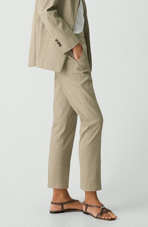 Theory Pull-on Crop Pants In Brown