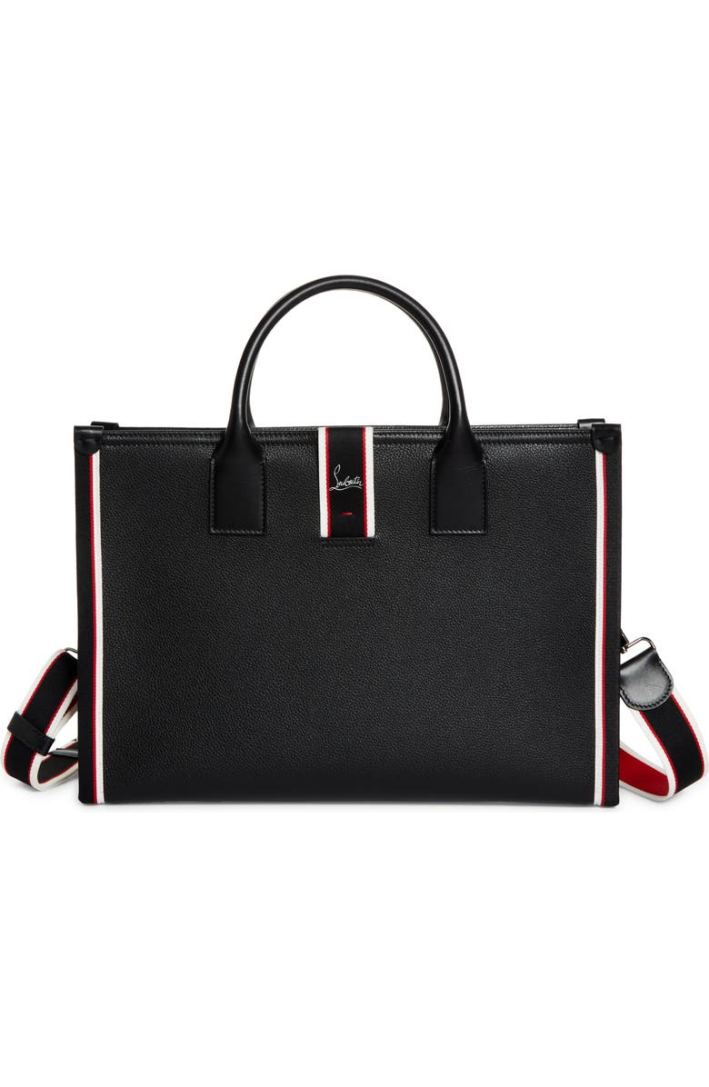 Christian Louboutin Nastroloubi Fique À Vontade Calfskin Briefcase, Main, color,