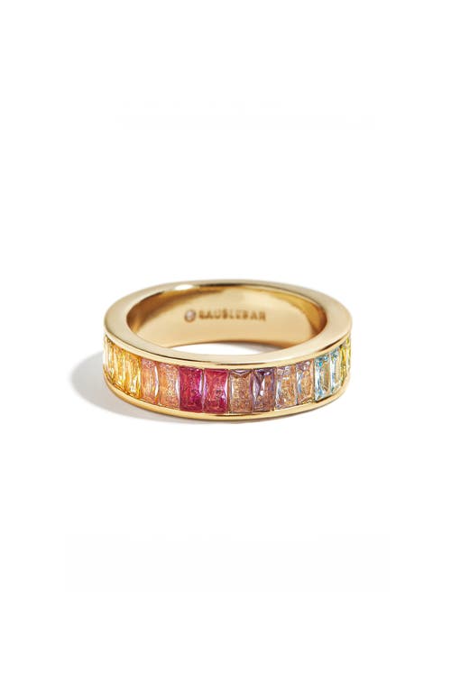 Baublebar Lilly Cubic Zirconia Ring In Multi Pink