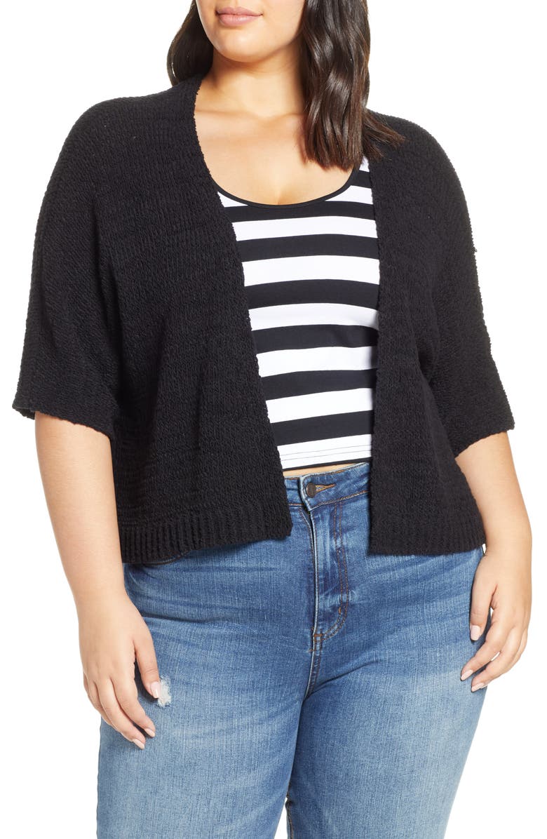 BP. Open Crop Cardigan, Alternate, color,