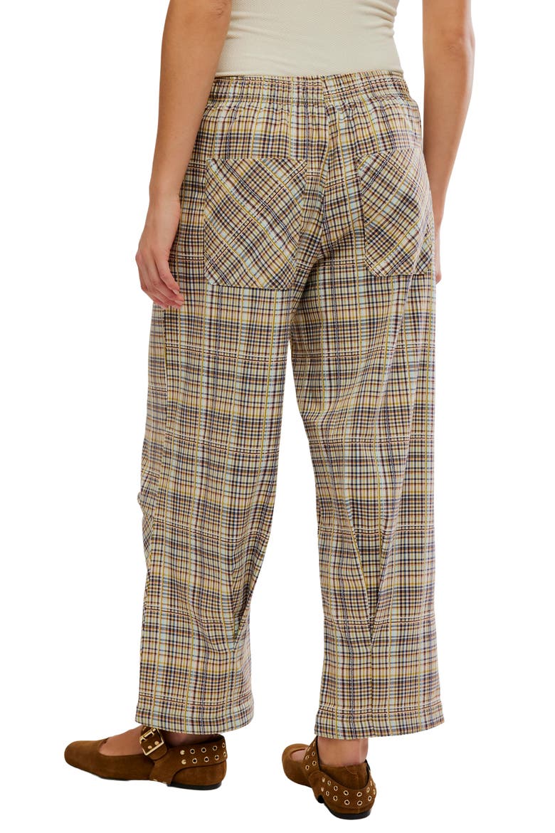Nice Choice Stripe Pull-On Pants, Alternate, color, IVORY/ BROWN MULTI