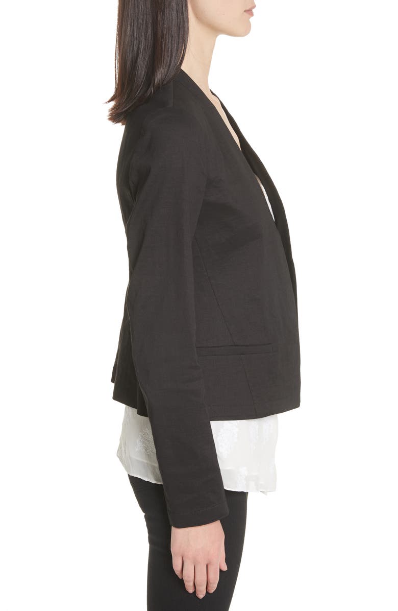 Theory Clean Linen Blend Blazer, Alternate, color, 