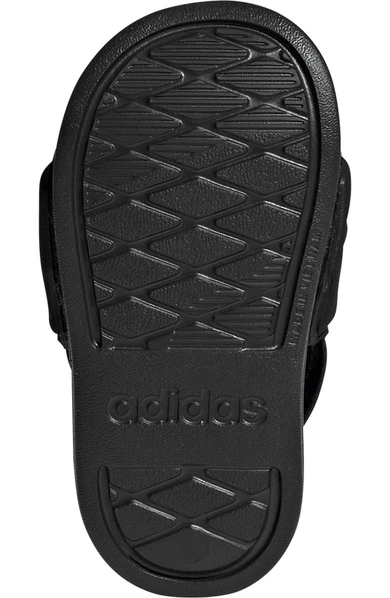 adidas Kids' Adilette Estrap 2.0 Slide Sandal, Alternate, color, Core Black/ Footwear White