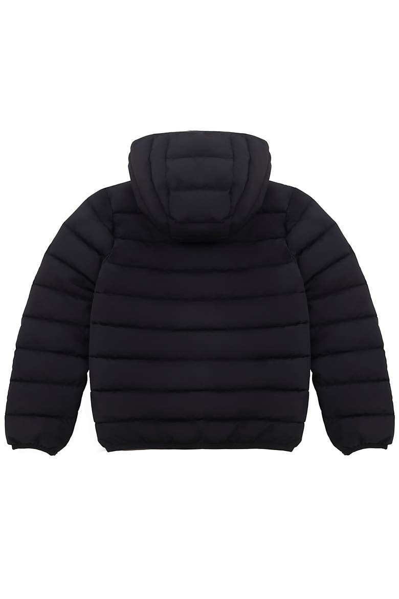 Kids' Hudson Lightweight Hooded Puffer Jacket, Alternate, color, Black