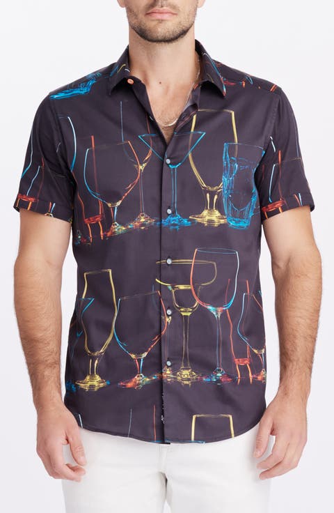 Neon Nights Button-Up Shirt