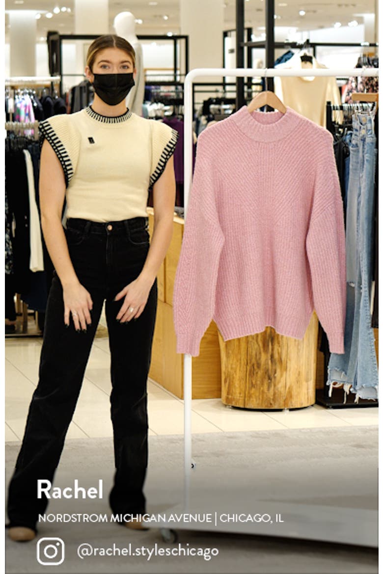 Oversize Mock Neck Sweater video
