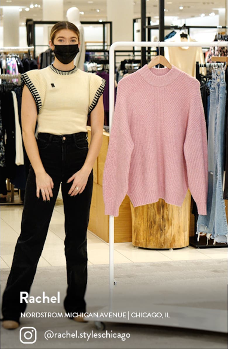 Oversize Mock Neck Sweater, sales video thumbnail