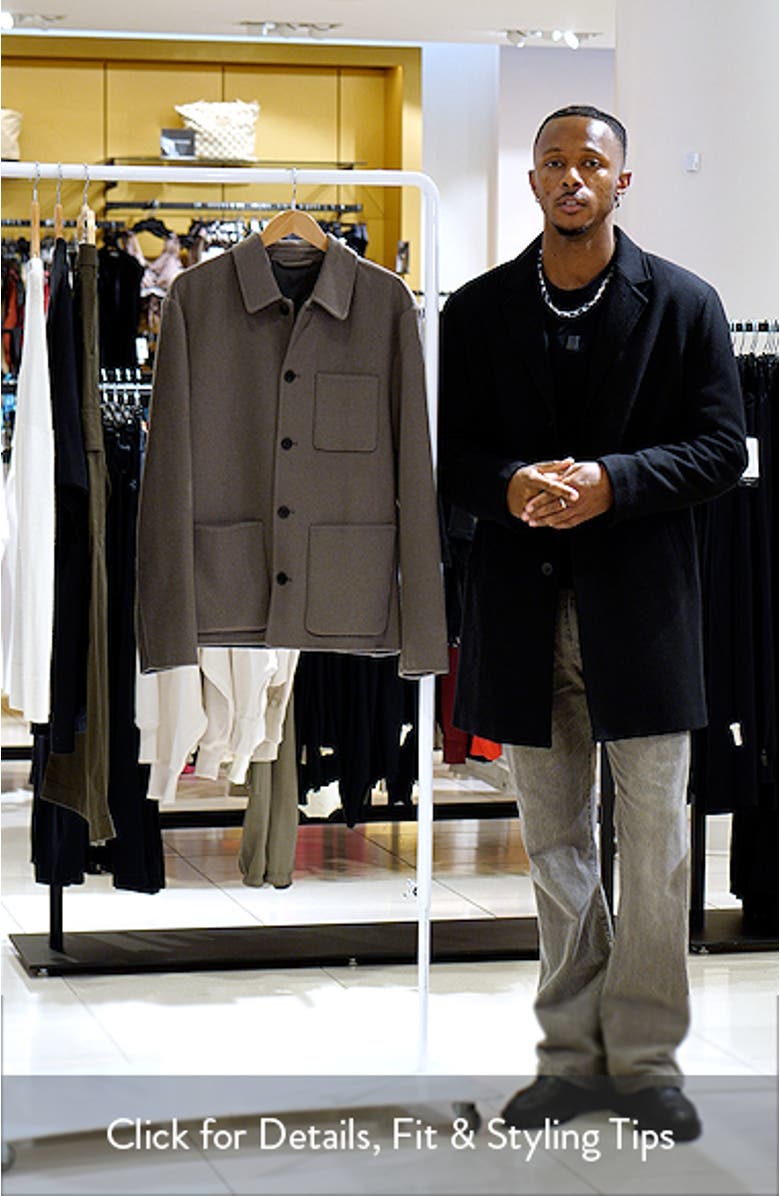 Handmade Wool Blend Overshirt, sales video thumbnail