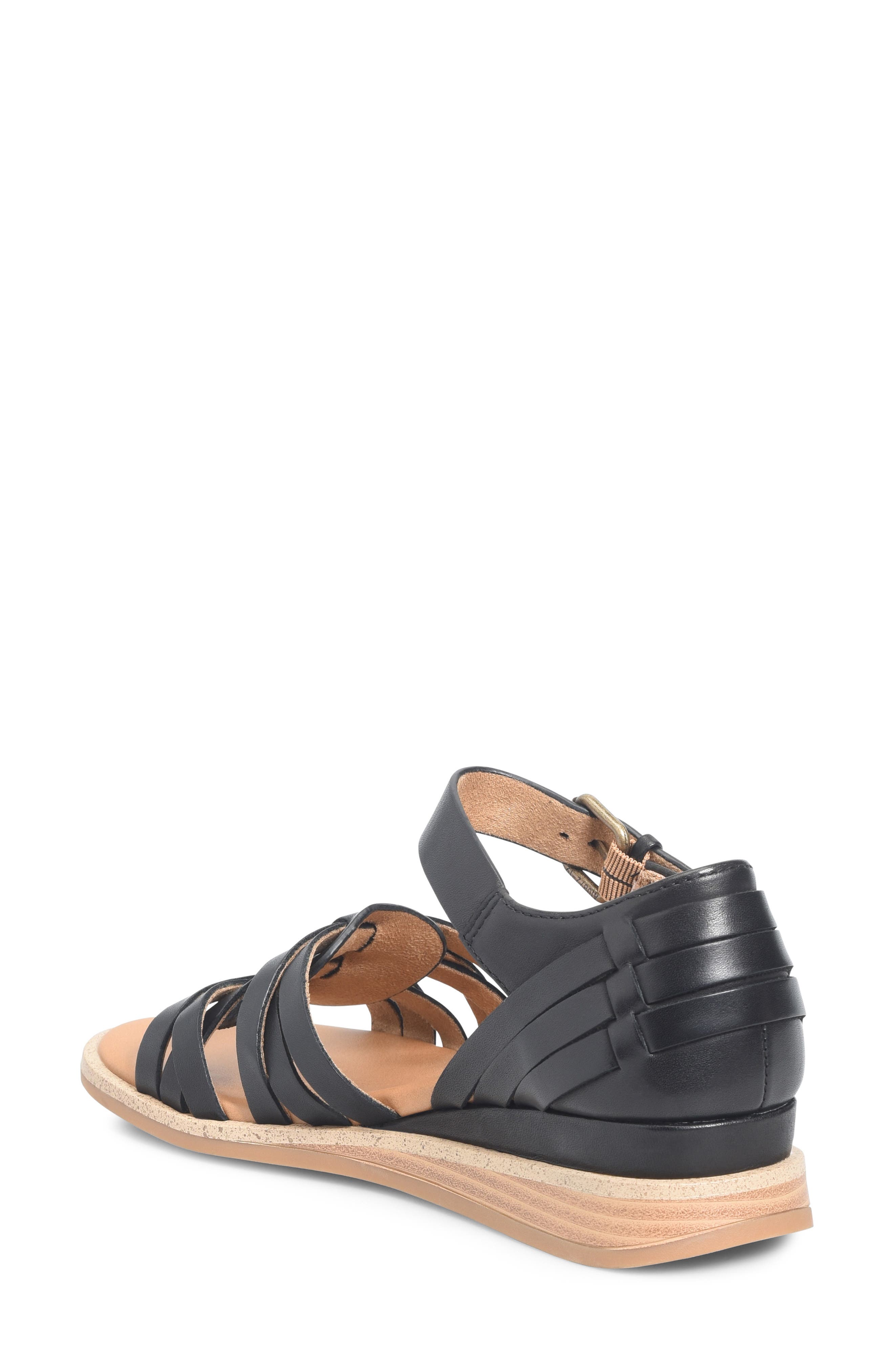 Comfortiva Marina Wedge Sandal, Alternate, color, Black