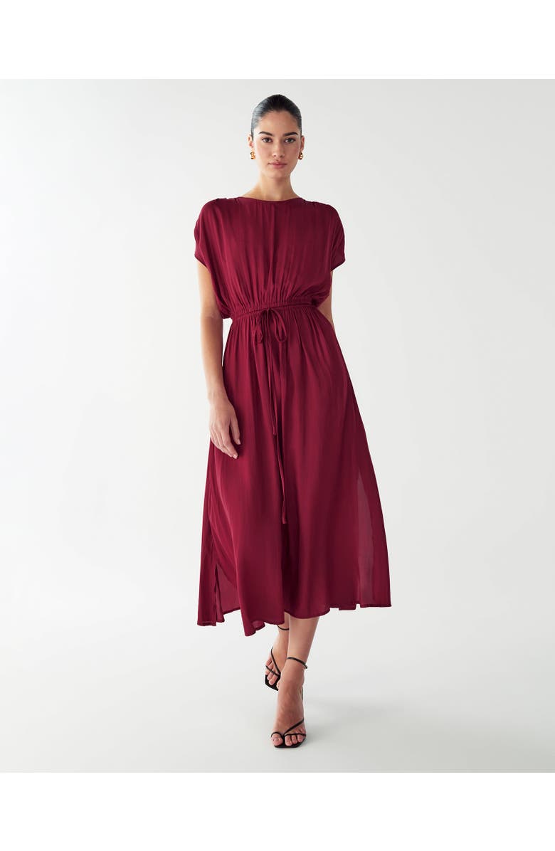 WILLA Carol Tucked Dress, Main, color, Burgundy