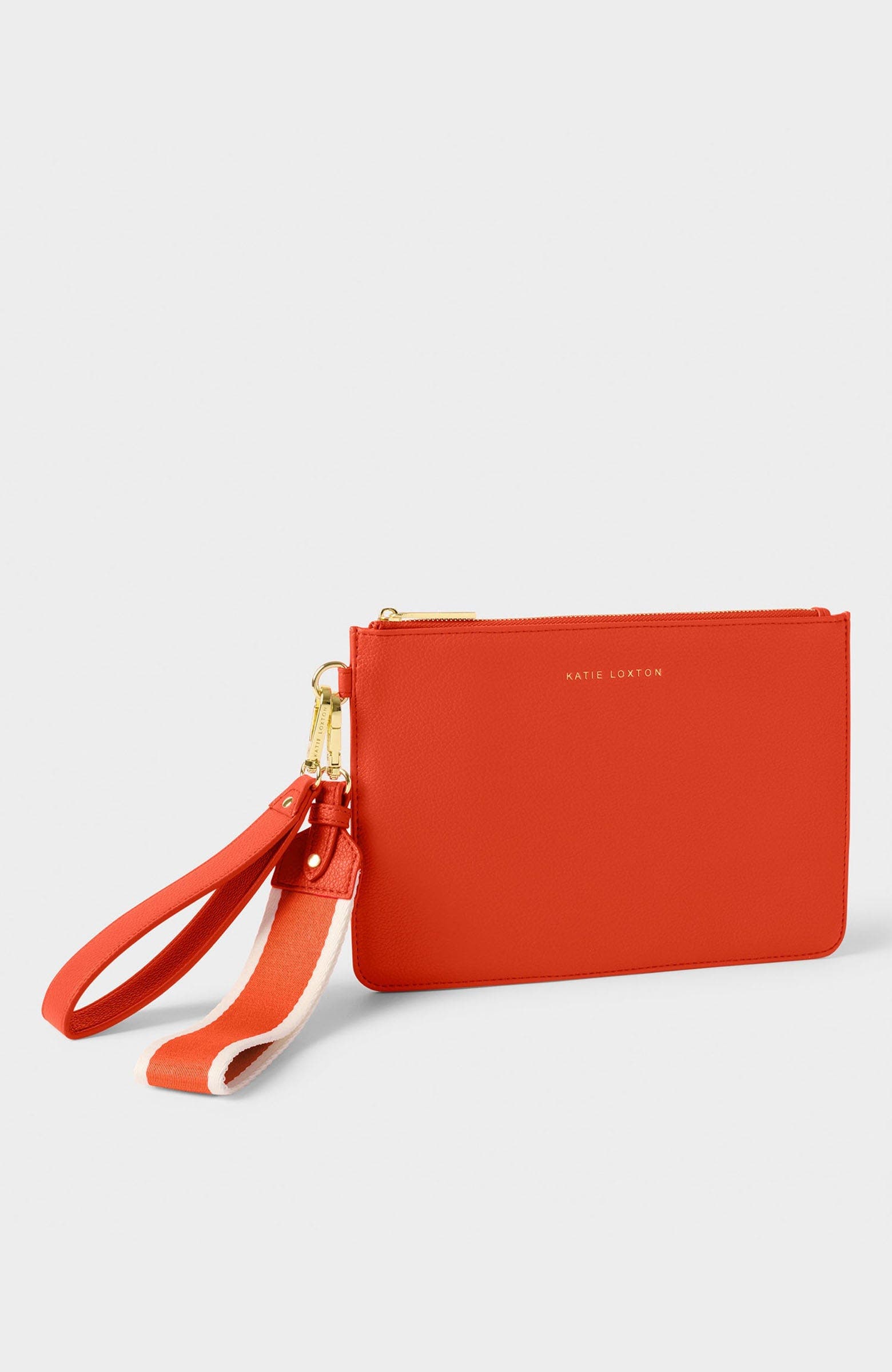 Hallie Wristlet Pouch, Alternate, color, Deep Orange