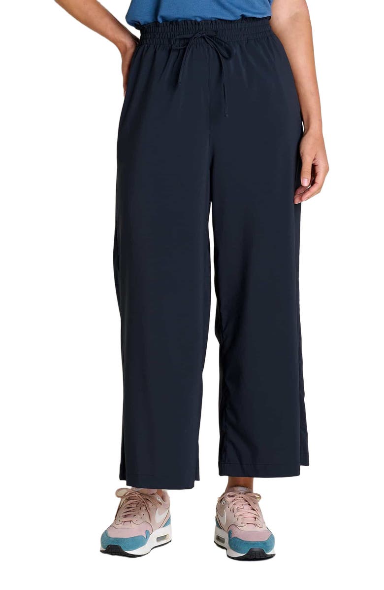 Toad & Co Sunkissed Wide Leg Pant, Main, color, Black