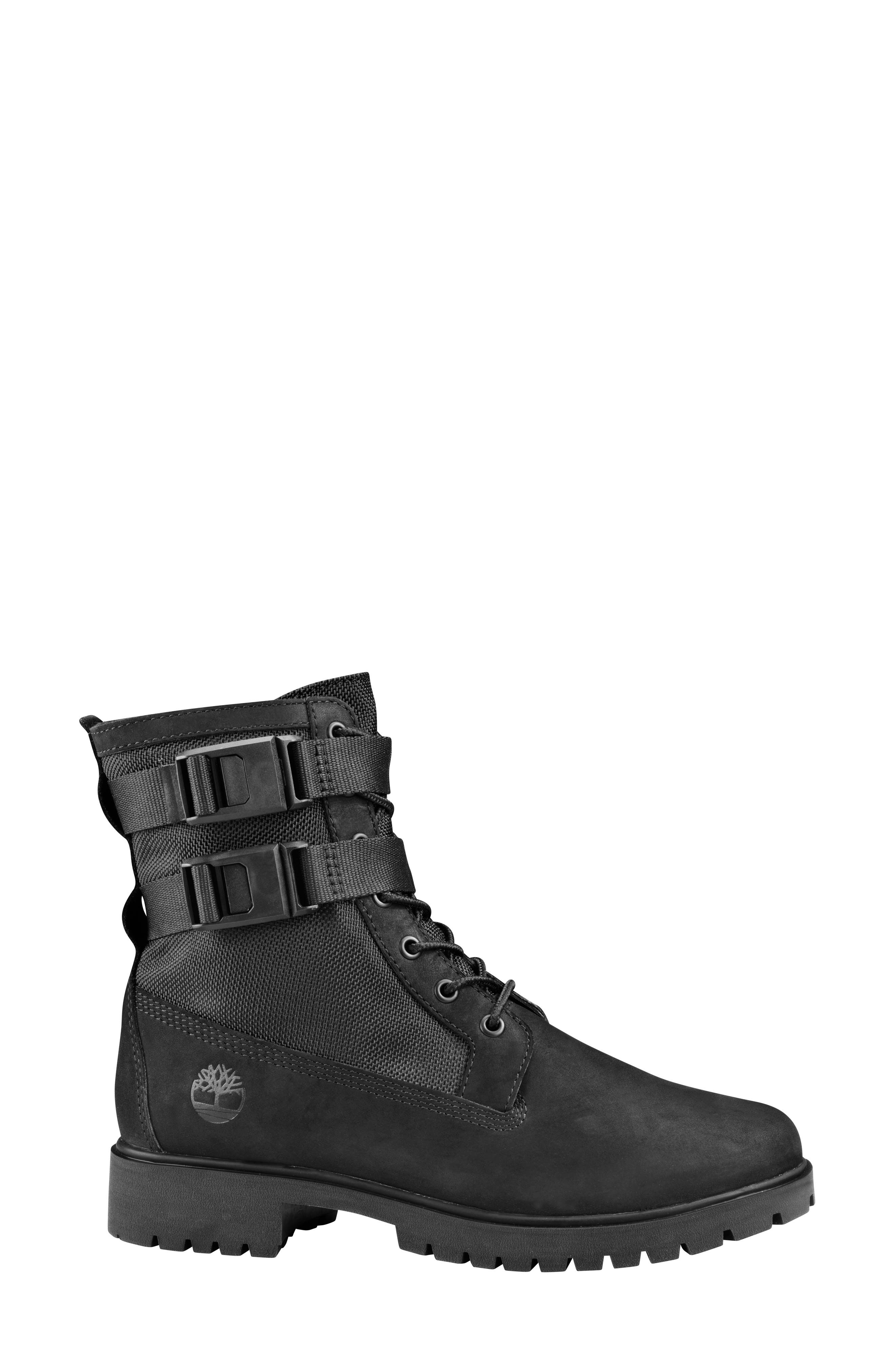 Timberland Jayne Double Buckle Waterproof Boot, Alternate, color, 