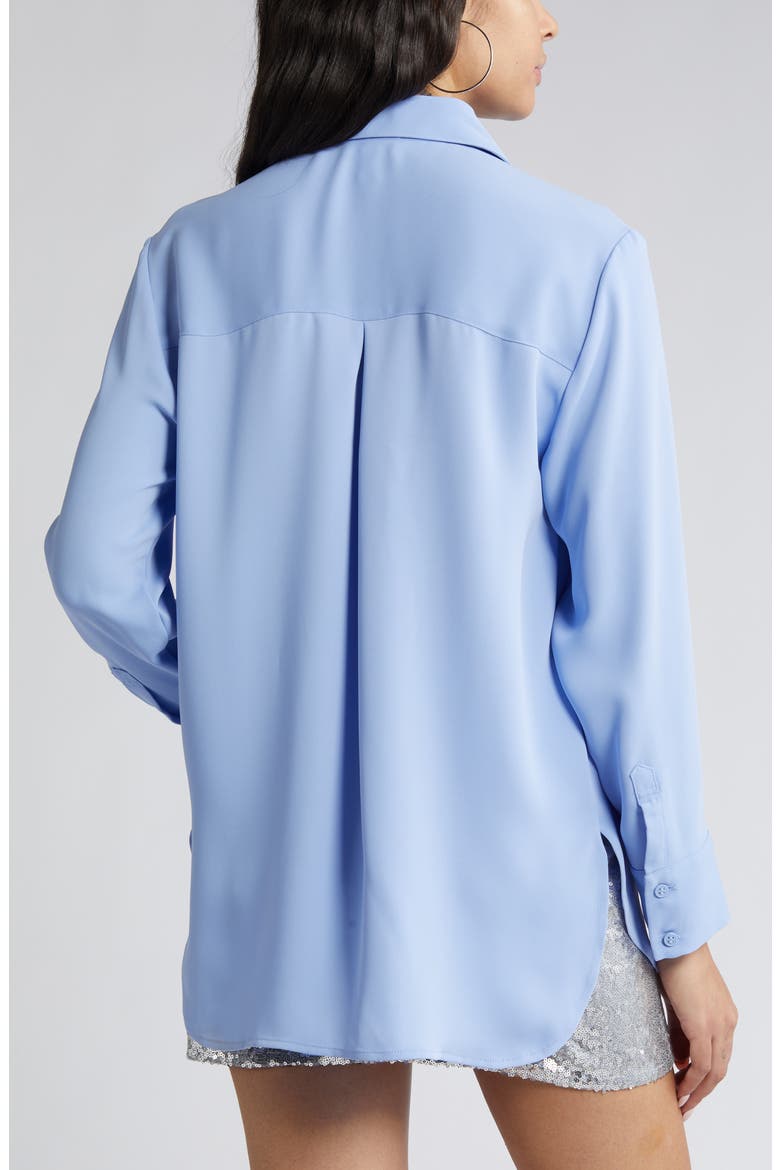 Button Down Shirt, Alternate, color, BLUE HYDRANGEA