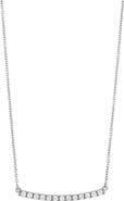Bony Levy Stick Pavé Diamond Bar Necklace