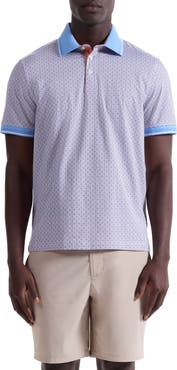 Bugatchi Vance OoohCotton® Geo Print Polo