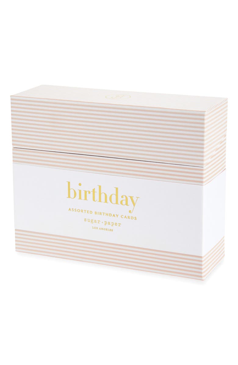 Sugar Paper Birthday Box Assorted Set of 12 Cards
Envelopes, Main, color, White