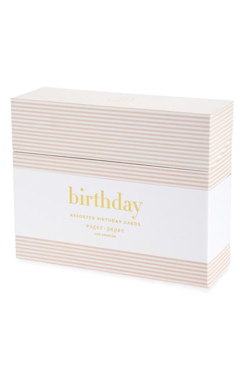 Birthday Box Assorted Set of 12 Cards & Envelopes