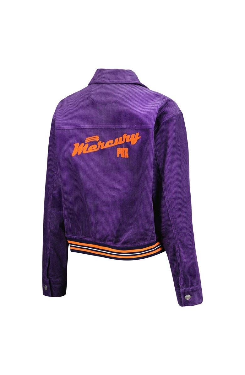 THE WILD COLLECTIVE Women's The Wild Collective Purple Phoenix Mercury Corduroy Button-Up Shacket, Alternate, color, Purple