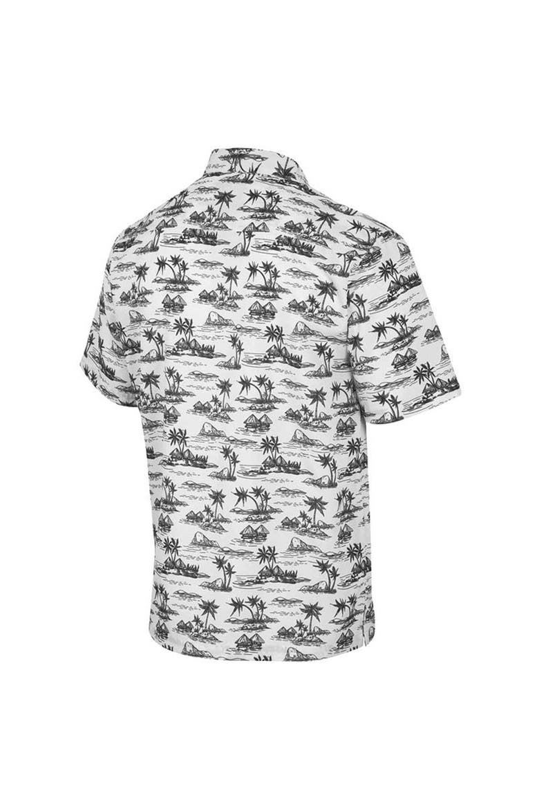 Men's Colosseum White Boston College Eagles Spontaneous is Romantic Camp Button-Up Shirt, Alternate, color, White