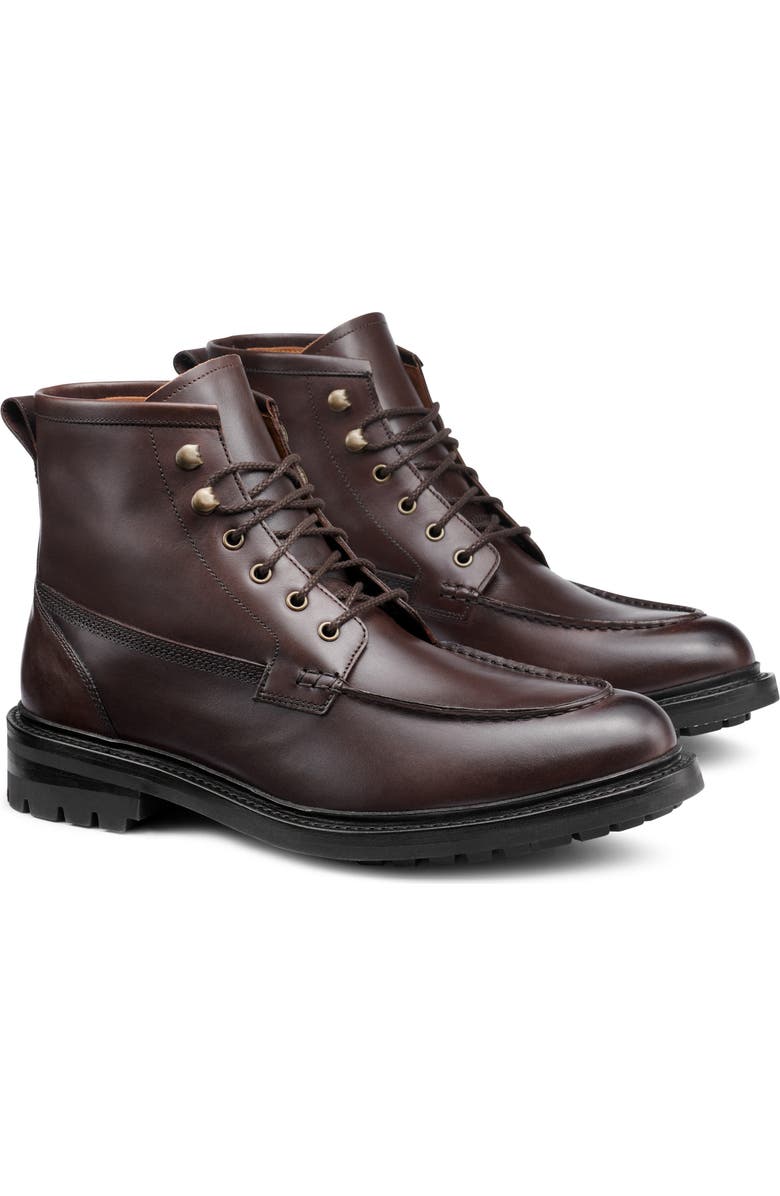 G.H.BASS Chase Moc Toe Boot, Main, color, Dark Brown