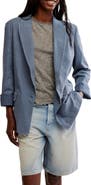Free People Prep School Linen Blend Blazer
