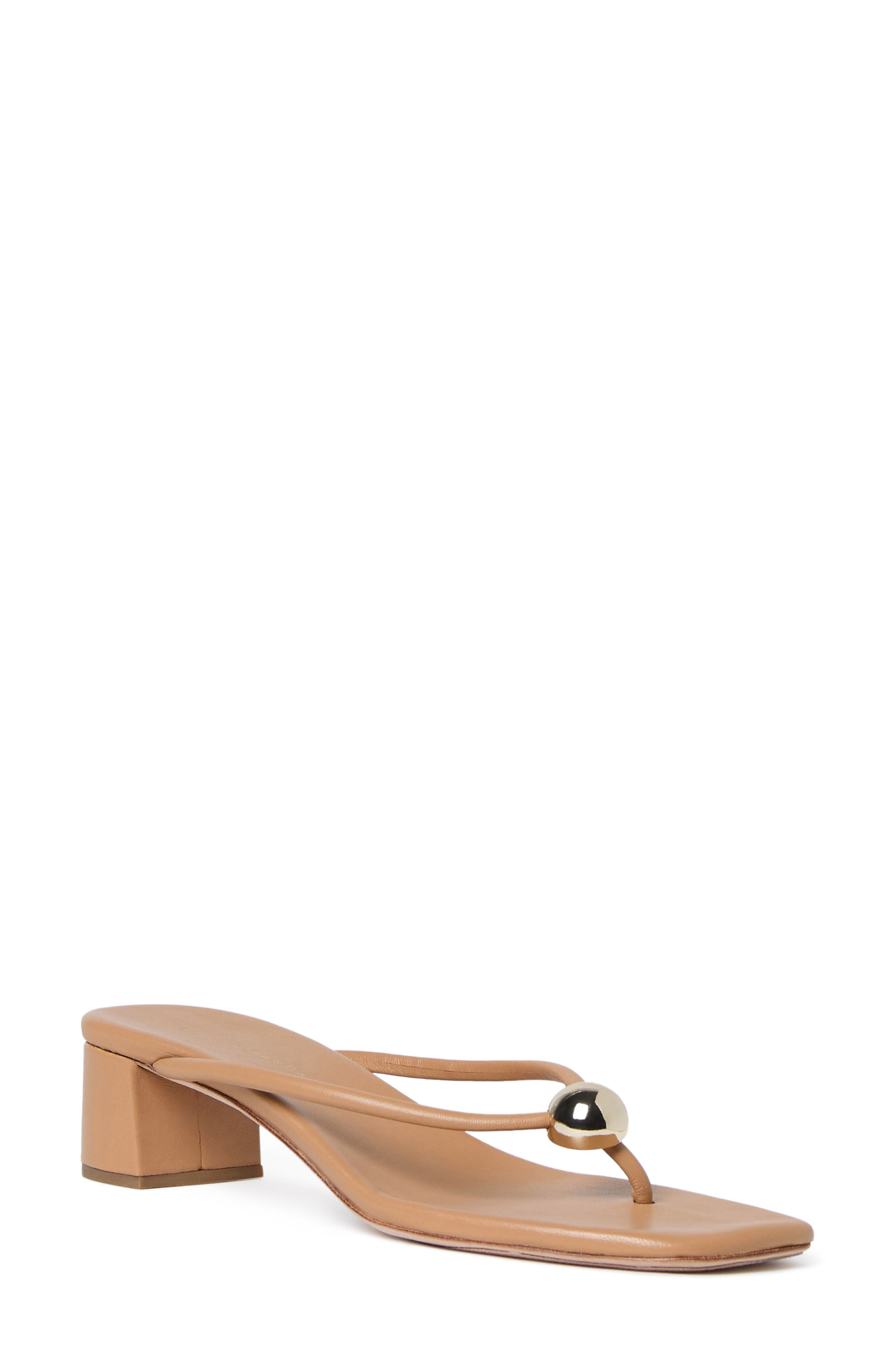 Loeffler Randall Odessa Block Heel Sandal, Main, color, Dune