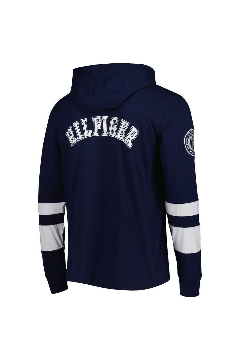 Men's Tommy Hilfiger Navy/White Tennessee Titans Alex Long Sleeve Hoodie T-Shirt, Alternate, color, Navy