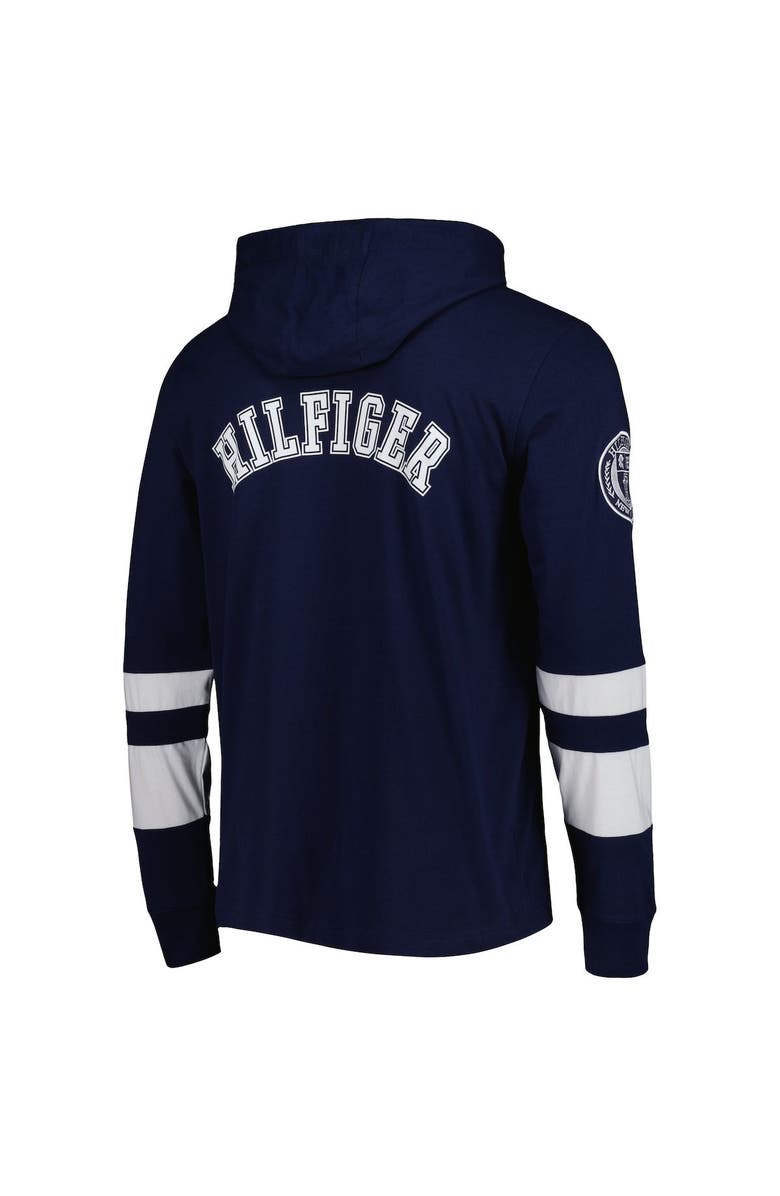 Tommy Hilfiger Men's Tommy Hilfiger Navy/White Tennessee Titans Alex Long Sleeve Hoodie T-Shirt, Alternate, color, Navy